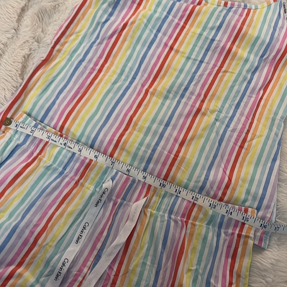 Calvin Klein Striped Pajama Set –Size M | Cotton | Cute & Cozy Sleepwear | - Picture 6 of 9